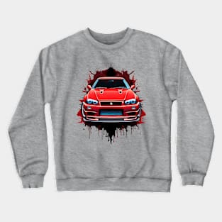 nissan skyline r34 gtr Crewneck Sweatshirt